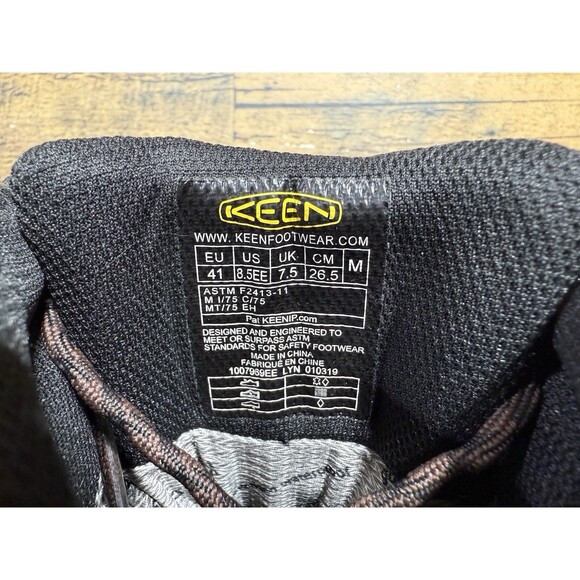 NEW Keen Louisville WP Met Brown Black Waterproof Work Boots Men's Size 8.5 EE - Picture 10 of 10